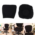 thumbnail image 1 of Funda Lavable Negra para Silla de Comedor, Funda Protectora de Asiento para Silla de para en hogar, Hotel, Soledad Funda elástica para silla de comedor., 1 of 10