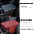 thumbnail image 5 of Car Center Console Armrest Cover, Leather Car Center Console Cover Cushion with 2 Storage Bags, Universal Center Console Pad Thickened Memory Foam Car Armrest Lids Storage Box (Red), 5 of 7