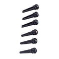 thumbnail image 6 of 6Pcs Ebony Wooden Guitar Bridge Pin String Peg Replacement Slotted Bridge Pin for 6 & 12 String Acoustics Guitar, 6 of 8