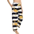 thumbnail image 2 of Fotbe Gold Flamingo Women's Pajama Pants,Sleepwear Pants,Pj Bottoms Drawstring And Pockets-X-Large, 2 of 9