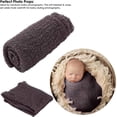 thumbnail image 2 of Namzi Newborn Baby Photo Props, Fluffy Blanket+ Ripple Wrap Set Toddler Photography Wrap Mat DIY Baby Photoshoot, 2 of 5