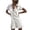 White, variant on Cotton Linen Rompers for Women Short Sleeve Button Down Loose Fit Overall Shorts Collared Ruffle Hem Casual Beach Summer Rompers Pink S