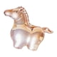thumbnail image 3 of Estatua de caballo de en miniatura, escultura de animal coleccionable para centro de mesa de año Nuevo, para cumpleaños, oficina, dormitorio, Champán, 3 of 7