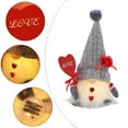 thumbnail image 4 of 2 Pack Lighted Valentines Gnomes Plush Doll, Handmade Mini Scandinavian Swedish Tomte, Light Up Elf Toy Holiday, Battery Operated Valentine's Day Gift Tabletop Ornament, 4 of 9