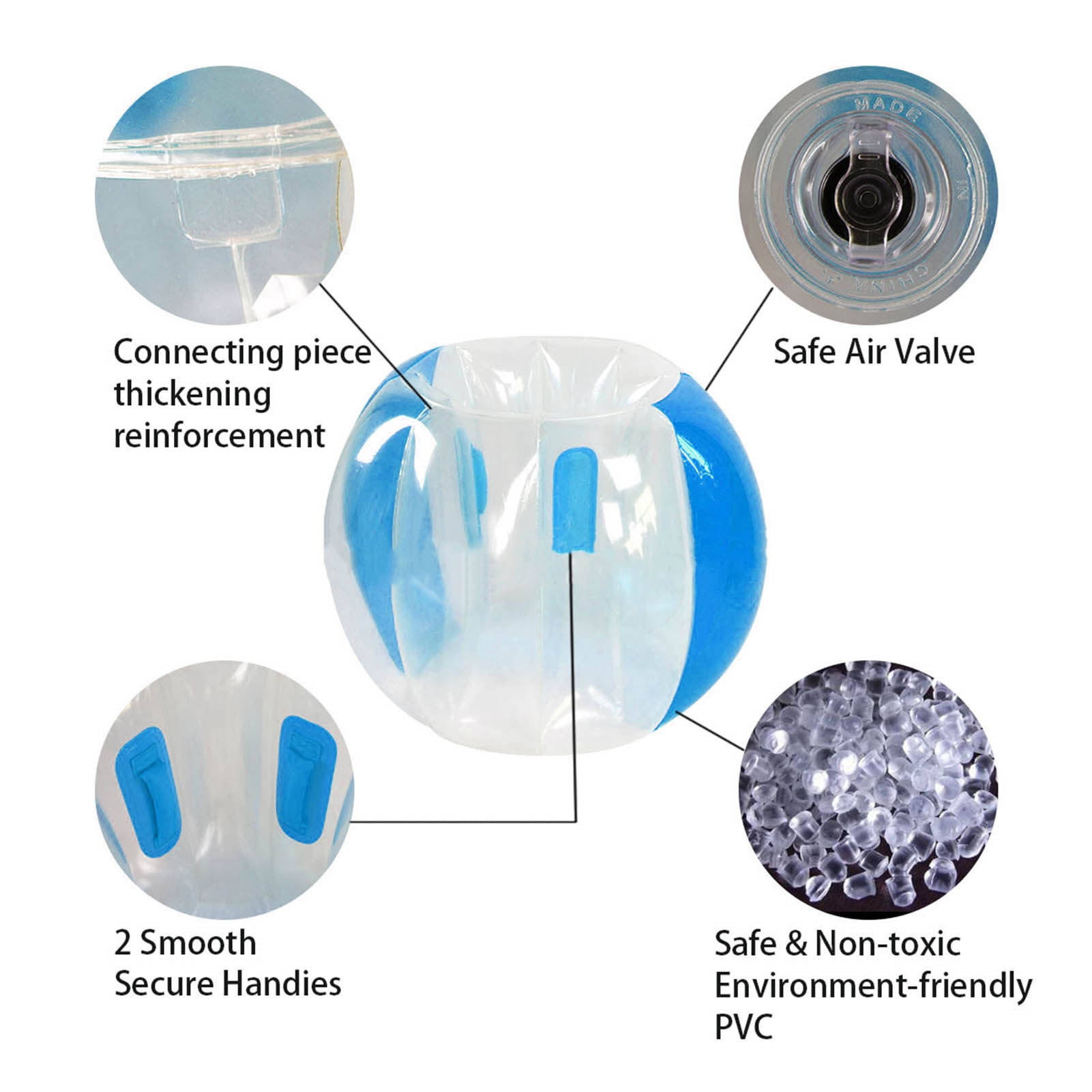 Bumper Balls, Inflatable Bumper Bubble Soccer Ball, Human Hamster