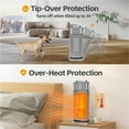 thumbnail image 3 of Portable Electric Heater With Adjustable Thermostat Instant Heat Low Consumption Air Humidification Radiator For Personal Space ,Ultimate Temperature Control, 3 of 6