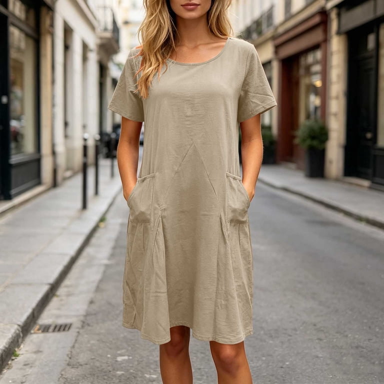 sleep dress women cotton Nightgown for 80s Tea Length Wedding turtle neck sleeveless dress Color:Morado Claro Made for sleep