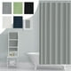 thumbnail image 1 of Cortina de ducha de lunares 1 unidad tela impermeable 183 x 183 cm forro de baño de color sólido para separación de zonas húmedas y secas y protección contra la humedad en baños, 1 of 9