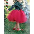 thumbnail image 2 of GXFC Toddler Girls Christmas Princess Dress Clothes 9M 1T 2T 3T 4T Kids Girls Tulle A Line Dress Christmas Holiday-themed Clothing for Children Girls, 2 of 9