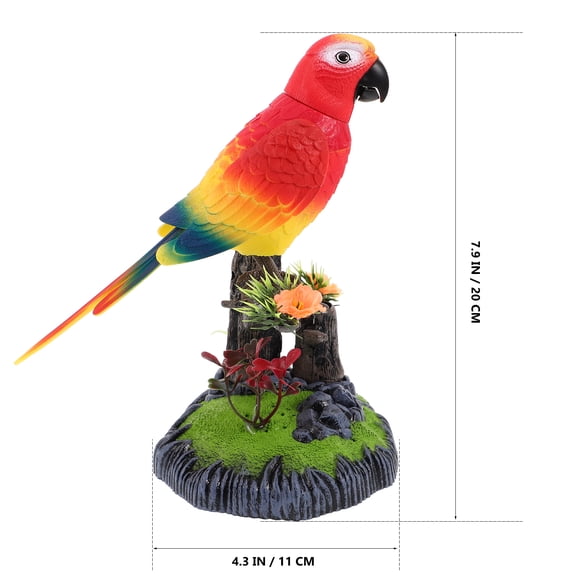 Baluue Robot Bird Electric Pet Red 1Pack
