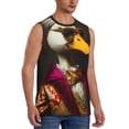 thumbnail image 2 of Pofeuu Noble Style Duck Print Men's Muscle T-Shirt, Sleeveless, Muscle Tank, Classic Muscle Tee Top For Men Casual Sleeveless Muscle T-Shirt Trendy Clothes-Large, 2 of 7