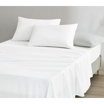 Chezmoi Collection Charisma Tencel Modal Blend Bed Sheets California King Size 4-Piece Sheet Set White - Soft and Cozy Lightweight Breathable 15" Deep Pocket Cooling Sheets