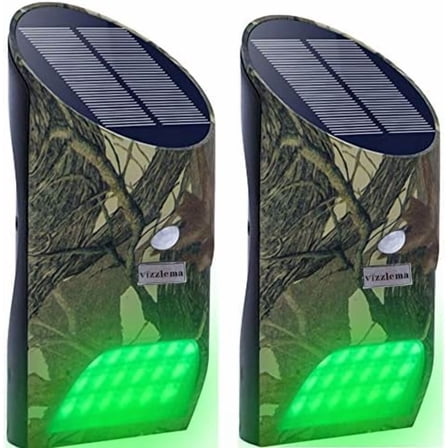 Feeder HogOutdoor Solar Feeder Light for Hunting with Motion Sensor and Green Light (Pack of 2)$$Other