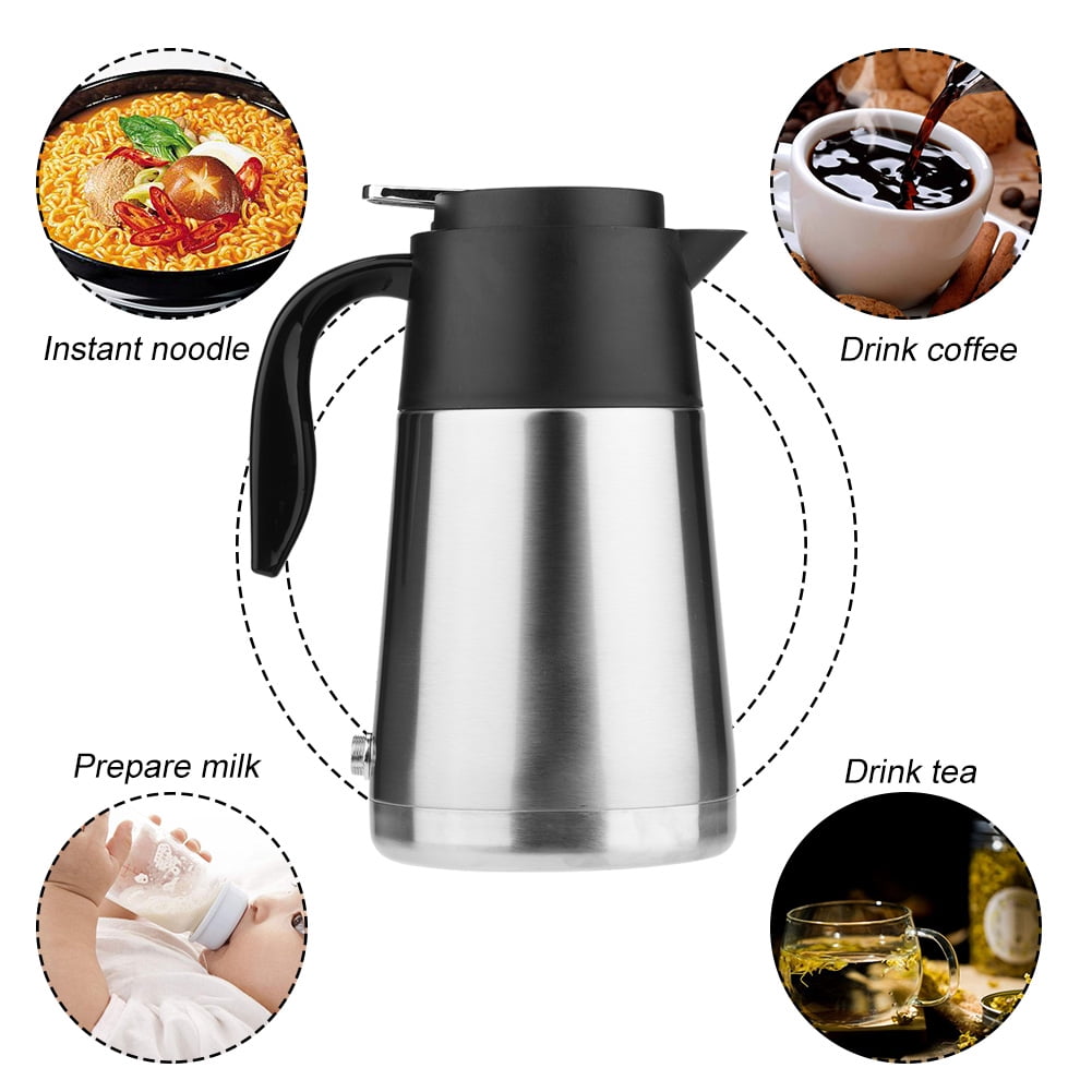 Herwey Car Kettle, 12/24V Car Kettle,Portable 1300ml Large