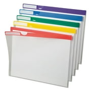 Pendaflex Clear Poly Index Folders, Letter Size, Assorted Colors, 10/Pack
