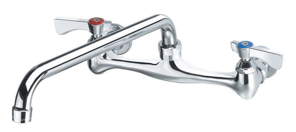 AA Faucet 8" Wall Mount Commercial Faucet with 16" spout NSF Approved AA-716G 