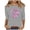 Gray, variant on Womens' 3/4 Length Sleeve Breast Cancer Shirts Pink Ribbon Graphic Painting Shirt Casual Crewneck Tshirts Loose Fit T Shirt Soft Lightweight Three Quarter Length Shirts