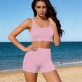 thumbnail image 3 of Trajes de baño para mujer, moda de primavera para mujer, conjunto de bikini de color liso, trajes de baño para mujer, trajes de baño para mujer, traje de baño para mujer, trajes de baño de moda de pla, 3 of 8