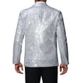 thumbnail image 3 of CHAQUETAS DE LENTEJUELAS INSPIRADORAS CHIC PARA HOMBRES, CHAQUETA DE DEPORTES BRILLANTE CON SOLAPA PICO, TRAJE BRILLANTE PARA BODAS, 3 of 5