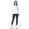 thumbnail image 6 of SSLR Women's Thermal Tops, Thermal Underwear for Women Long Sleeve Tee Shirts Basic Layering V Neck Fleece 2-Pack, 6 of 6