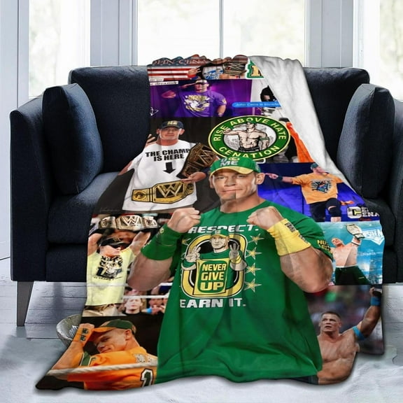 John Boxer Cena Blanket Throw Air Conditioning Blankets Soft Throws for Couch Bed All Seasons Use 60"x50"