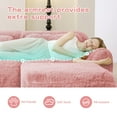 thumbnail image 4 of 80.4”Boneless Cloud Couches, Soft Fluffy Plush Fabric, Modular Sectional Sofa, Loveseat Pink Couches, No Assembly Required, Comfy Sofa for Living Room, 4 of 8