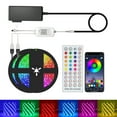 thumbnail image 1 of Zootealy Smart LED Strip Lights RGB 32.8ft. 5050 Color Changing Lights BT Connection with APP & 40 Keys Remote Control Tape Lights Christmas Decoration Light for Home Party Festival, 1 of 1