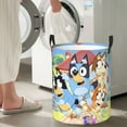 thumbnail image 5 of Silaia Bluey Print Round Laundry Clothes Hamper,Laundry Basket with Handles,Baby Toys Storage Organizer,Bins Laundry Basket for Bathroom, Bedroom Decorate-Small, 5 of 6