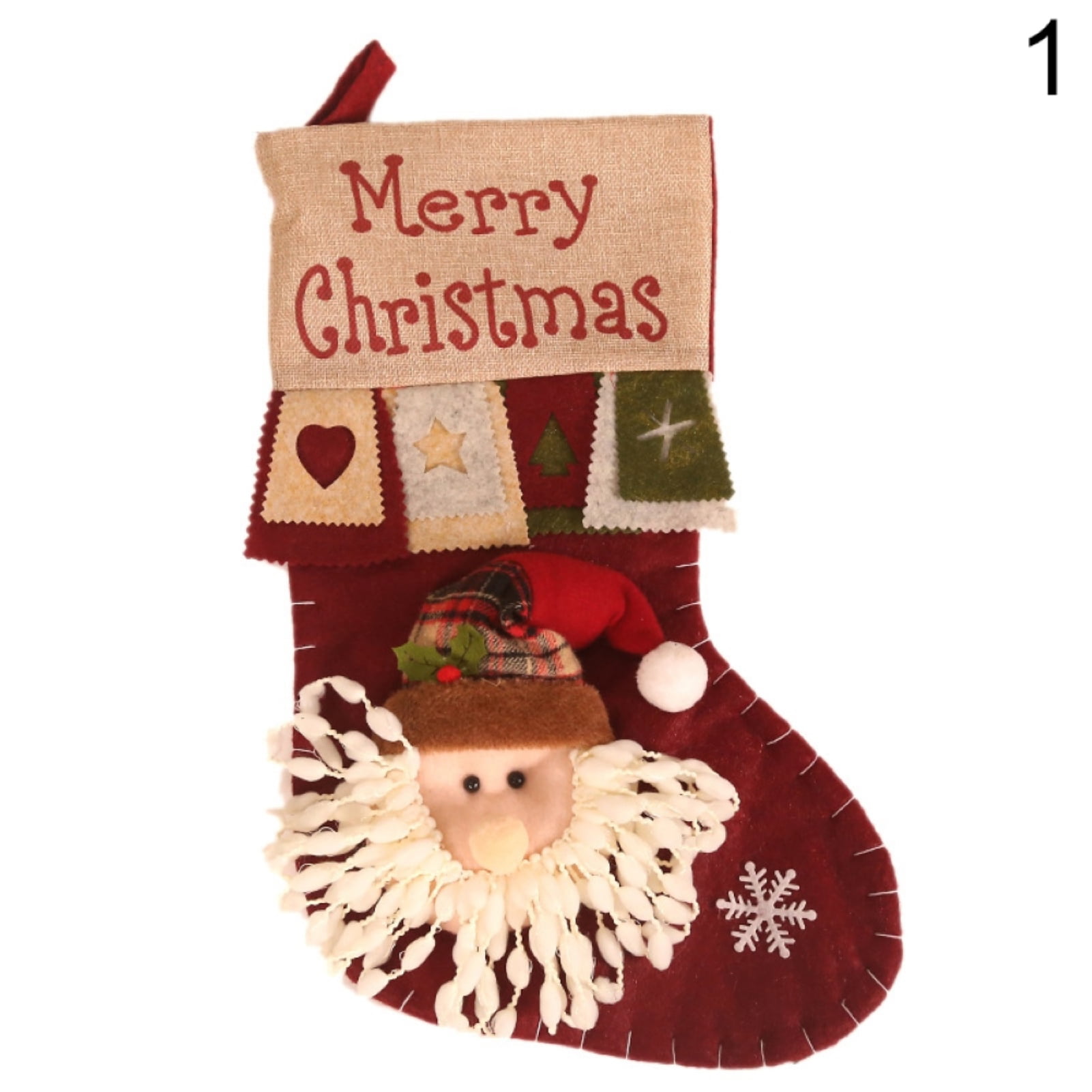 1X Christmas Kids Gift Candy Bags Santa Claus Snowman Elk Storage Bag Xmas Decor 