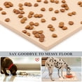 thumbnail image 3 of VIVAGLORY Dog Food Mat Grippymat Pet Feeding Mat, Waterproof & Silicone for Pet Cat, Food Tray Placemat with Lip & Raised Edges for Floor, L, Beige Yellow, 3 of 6