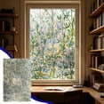 thumbnail image 4 of Leaf Stained Glass Window Film, Decorative Privacy Cling, Sun Blocking Heat Control Cover, Removable Home Office Vinyl, 17.7x39.3 Inches, 4 of 6