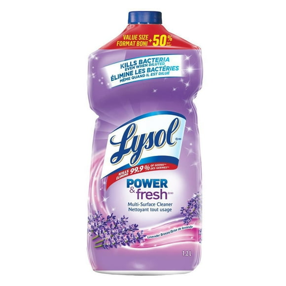 Lysol All Purpose Cleaner, Pour, Lavender, Multi Surface Cleaner, 1.2 L