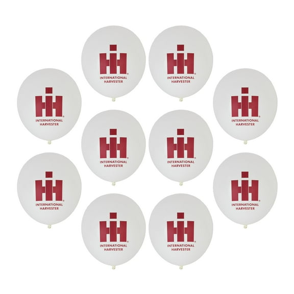 International Harvester Logo White Balloons, 10 Pack AI-150
