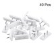 thumbnail image 3 of Clavo deslizante para patas de muebles, almohadilla protectora cuadrada para patas de sillas y mesas 31mm x 12mm plástico 40pcs, 3 of 4