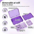 thumbnail image 4 of DJN Home & Garden Double Buckle Compartment Deepens Sealed Lunch Box Color Square Lunch Box，Plastic Box With 5 Compartments, 4 of 8