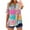 Pink 03, variant on Women's Button Down V Neck Tops Colorblock Graphic Short Sleeve Shirts for Women Loose Fit Casual Summer Blouses (M, Green)