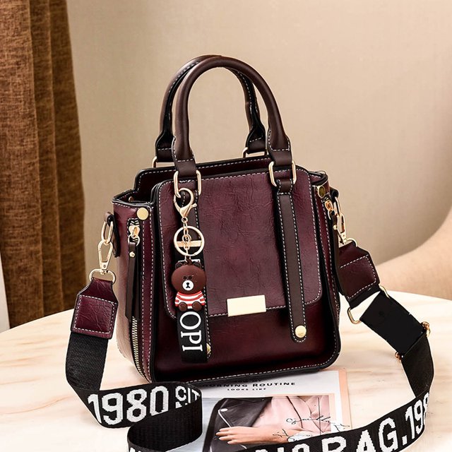 Bolso de mano para mujer, estilo sencillo, informal, moderno, retro, elegante, bandolera de hombro