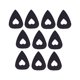 thumbnail image 1 of GOOHOCHY 10 piezas de lana hueco guitarra selecciones para guitarra bajo ukulele mandolina Banjo (negro), 1 of 7