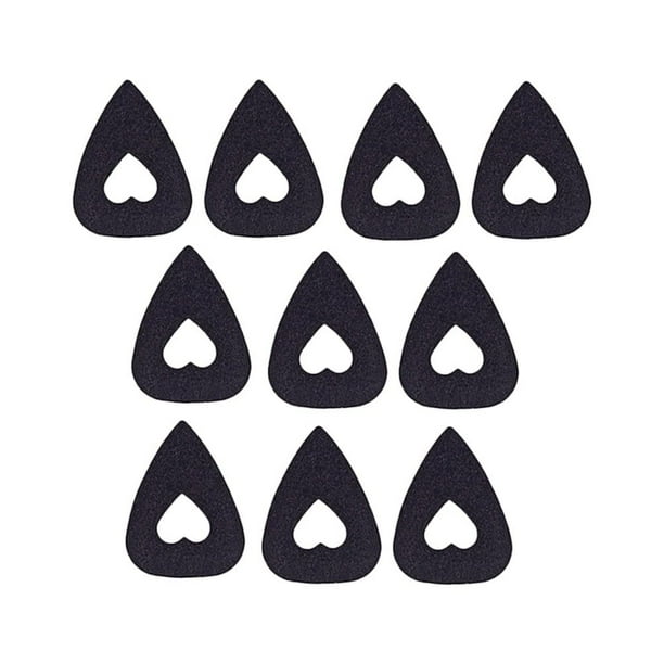 GOOHOCHY 10 piezas de lana hueco guitarra selecciones para guitarra bajo ukulele mandolina Banjo (negro)