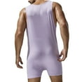 thumbnail image 6 of hotojiny Mens One Piece Pajamas Jumpsuit Soft Comfy Adult Pj Underwear Stretchy Athletic Supporters Singlet Romper Loungewear, 6 of 6