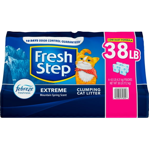 Fresh Step Extreme Mountain Spring Scented Litter with Febreze