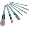 thumbnail image 2 of Pincel de maquillaje portátil, 7 piezas de maquillaje en polvo suelto, cepillo cosmético para cejas, durabilidad mejorada, 2 of 12