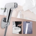 thumbnail image 1 of Anti-splash Toilet Sprayer Evenly Water Outlets ABS Water Pressure Control Bidet Spray for Dorm, 1 of 7