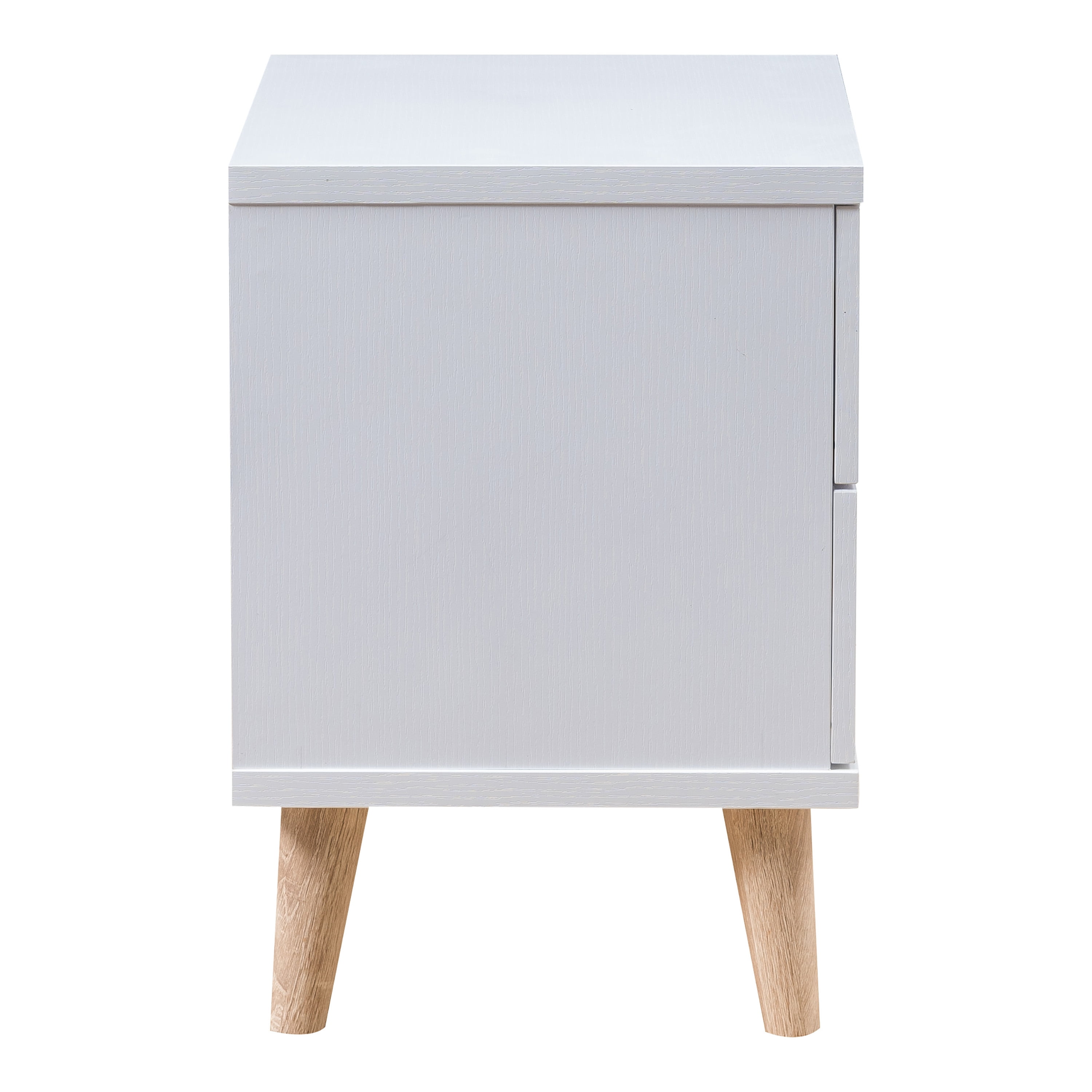 Furniture of America Enora 2-Drawer Wood White Nightstand