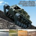 thumbnail image 6 of RC Tank Car, 1:16 Remote Control Crawler Drift Tank, 2.4Ghz RC Rock Crawler Off-Road 4WD 360°Rotating Drifting Car with 2 Batteries, Military Truck Toy for Adults and Kids, 6 of 7