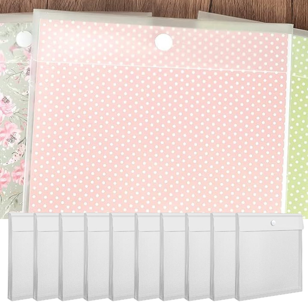 Pack of 24 Scrapbook Paper Keeping Sleeves For Office And Craft Organization