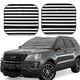 thumbnail image 1 of Balery Black And White Stripes Parasol para parabrisas de coche de 2 piezas | Parasol plegable para parabrisas delantero de coche para la mayoría de sedanes-Medium, 1 of 6