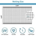 thumbnail image 5 of NOGIS Bird Netting - 6.8 x 32.8 FT Heavy Duty Garden Netting Deer Fence Net for Vegetables, Plant and Fruit Trees Against Birds, Deer and Other Animals with 20pcs Cable Ties, 5 of 7