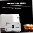 thumbnail image 4 of Toaster Cover Toaster Top Cover Professional Toaster Glass Cake Dome Bread Machine Parts Silver, 4 of 5