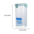 thumbnail image 1 of PP Food Storage Box Transparent Durable Vegetables Accessories Replacement Leakproof Round Home Restaurant Meat Nut Walnut Case Container Organizer 1500ml, 1 of 9